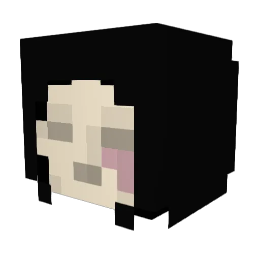 sheepishNell Minecraft avatar head, 3D render