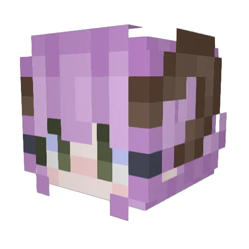 sheepish__ Minecraft avatar head, 3D render