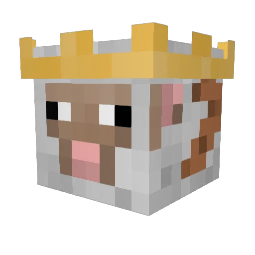 sheepist_christ Minecraft avatar head, 3D render