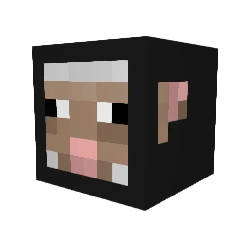 sheeponeoneone Minecraft avatar head, 3D render