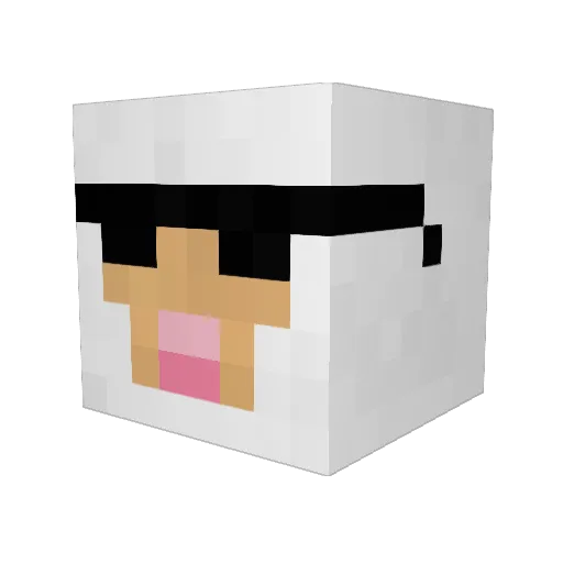 sheeprgrate Minecraft avatar head, 3D render