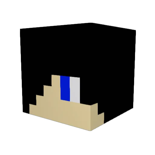 sheepxcow Minecraft avatar head, 3D render