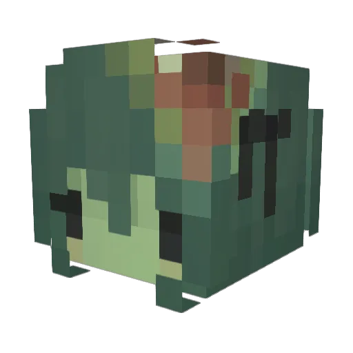 sheesang Minecraft avatar head, 3D render