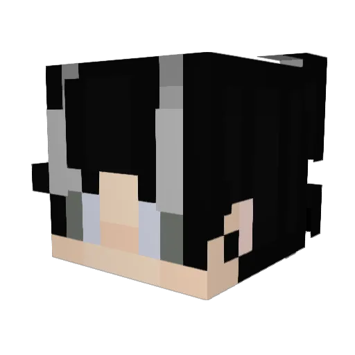 sheeshlore Minecraft avatar head, 3D render