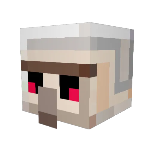 sheets124 Minecraft avatar head, 3D render