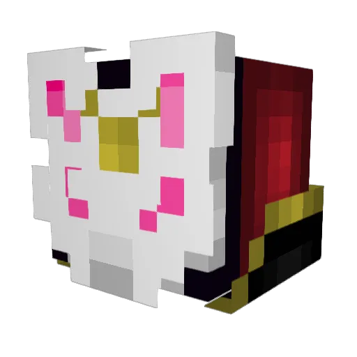 sheewee Minecraft avatar head, 3D render