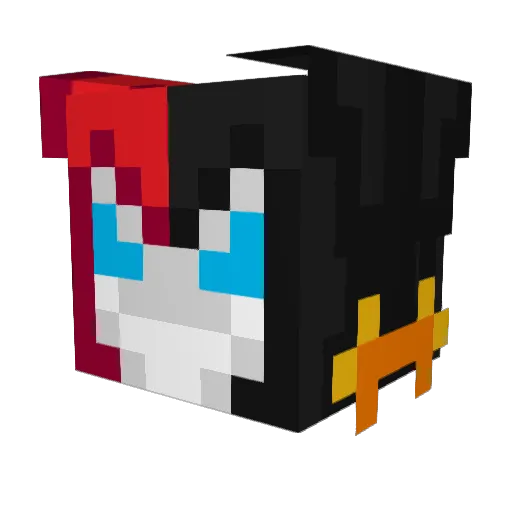 sheffardo Minecraft avatar head, 3D render