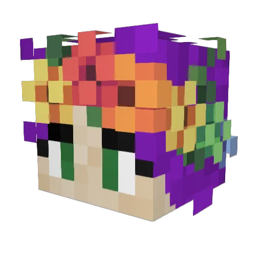 shegotmy_heart Minecraft avatar head, 3D render