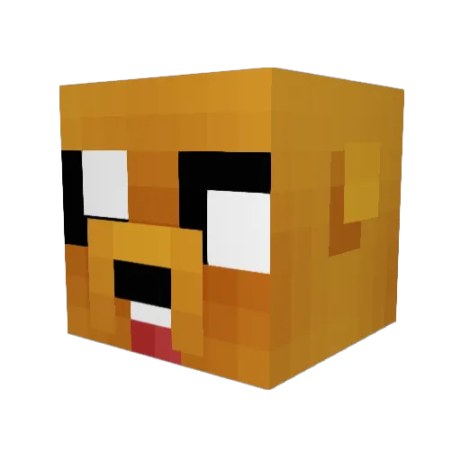sheipau123 Minecraft avatar head, 3D render