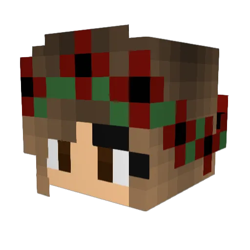 shelbel1212 Minecraft avatar head, 3D render