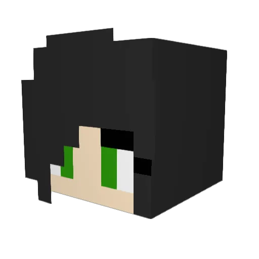 shelbyann Minecraft avatar head, 3D render