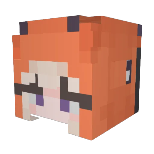 shelin3421 Minecraft avatar head, 3D render
