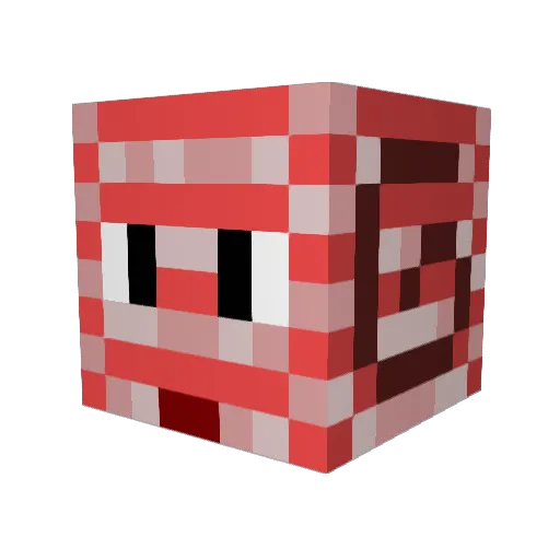 shellmen1587 Minecraft avatar head, 3D render