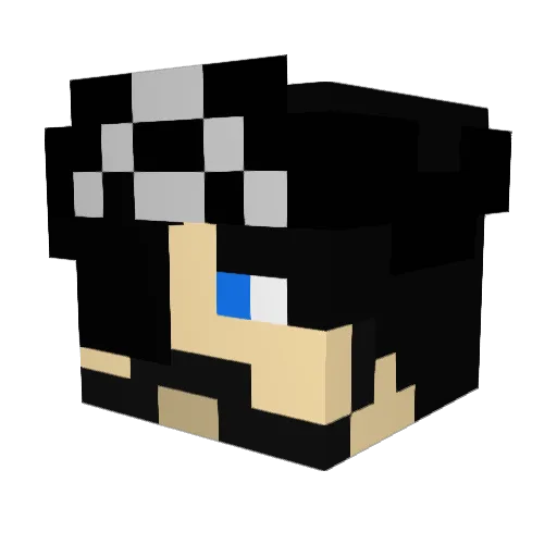 shellofchaos Minecraft avatar head, 3D render