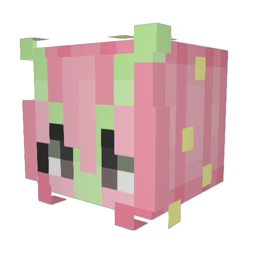 sheluvsgoth Minecraft avatar head, 3D render