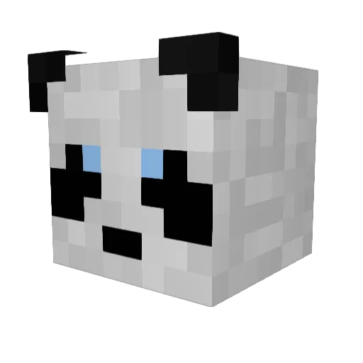 sheluvsiopao Minecraft avatar head, 3D render