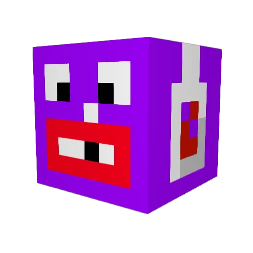 shemale123 Minecraft avatar head, 3D render