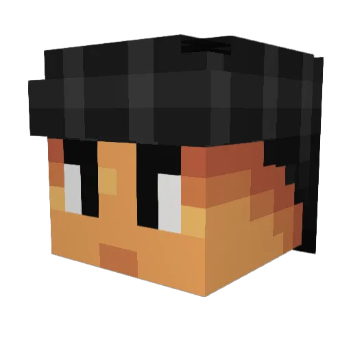 shenAM Minecraft avatar head, 3D render