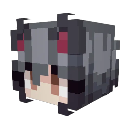 shen_mizhr Minecraft avatar head, 3D render
