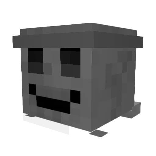 shen_yuvv Minecraft avatar head, 3D render