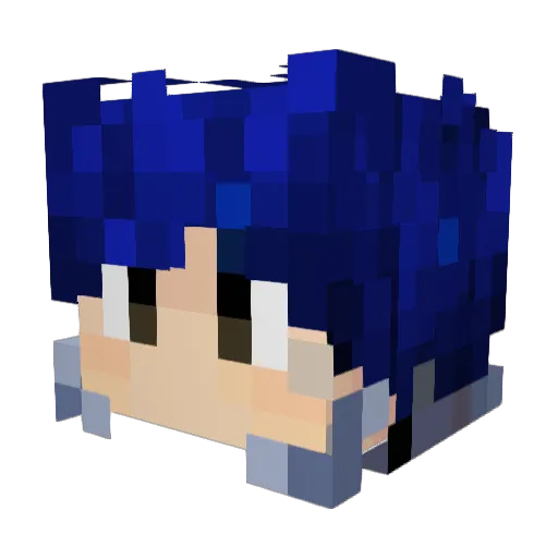 shengyv Minecraft avatar head, 3D render