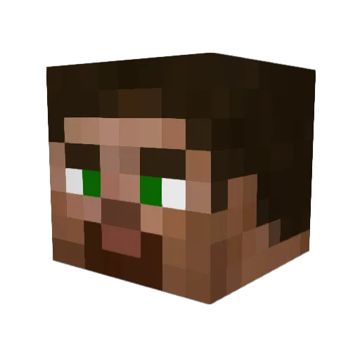 shenkers Minecraft avatar head, 3D render