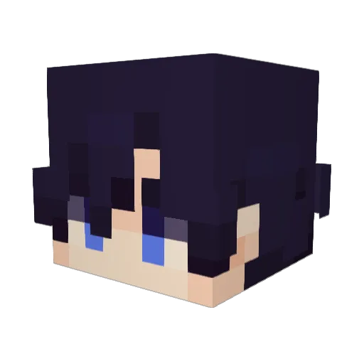 shenmebie Minecraft avatar head, 3D render