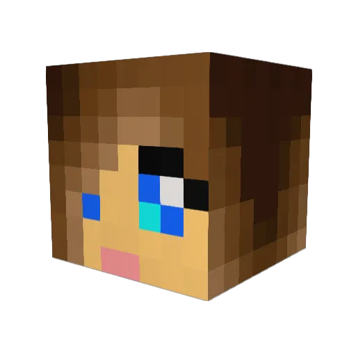 shenzina Minecraft avatar head, 3D render