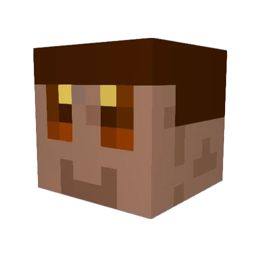 shepp100 Minecraft avatar head, 3D render