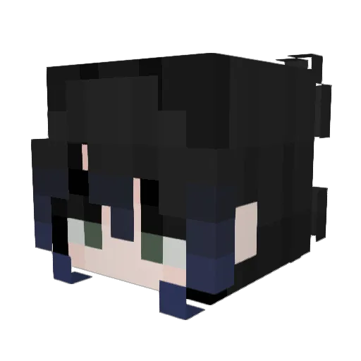 sheramee Minecraft avatar head, 3D render