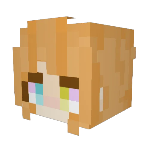 sheridancrum Minecraft avatar head, 3D render
