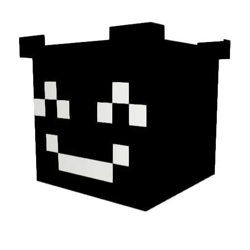 sherlby Minecraft avatar head, 3D render