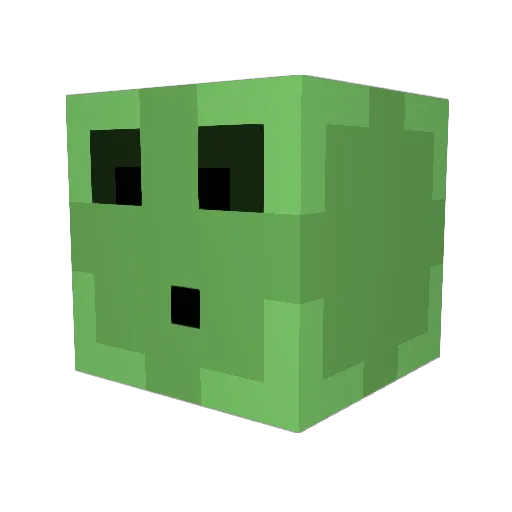 shermator Minecraft avatar head, 3D render