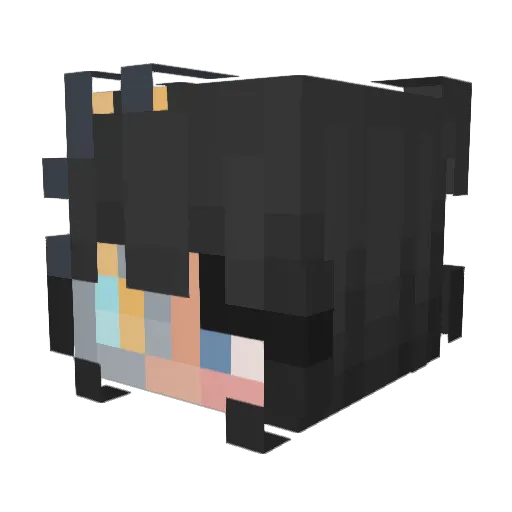 shermiiee Minecraft avatar head, 3D render