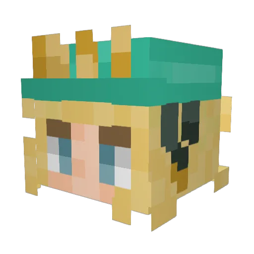 sherrywp Minecraft avatar head, 3D render