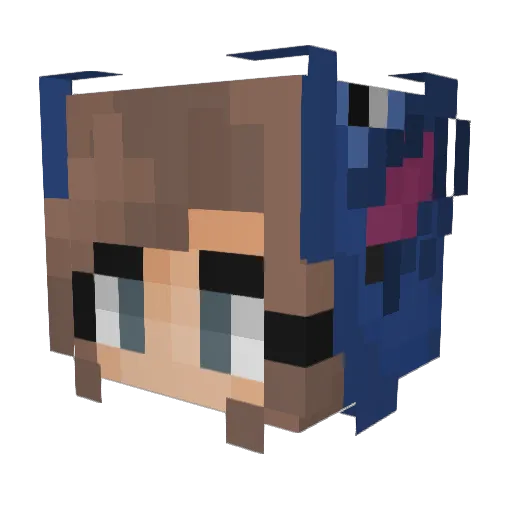 shervonn Minecraft avatar head, 3D render