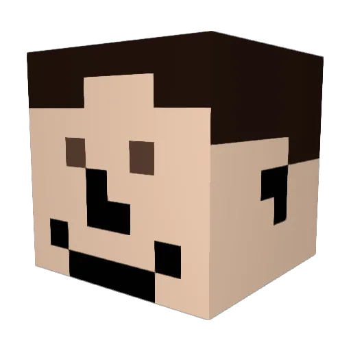 shervyn Minecraft avatar head, 3D render