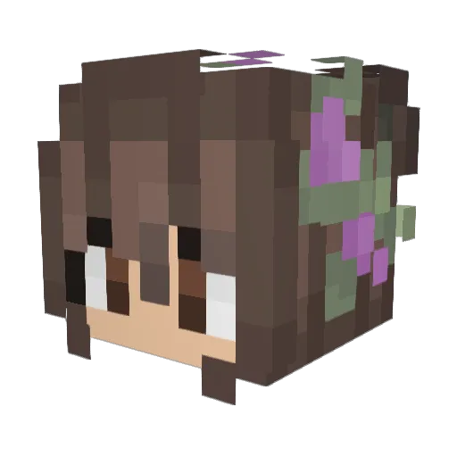 shesangry Minecraft avatar head, 3D render