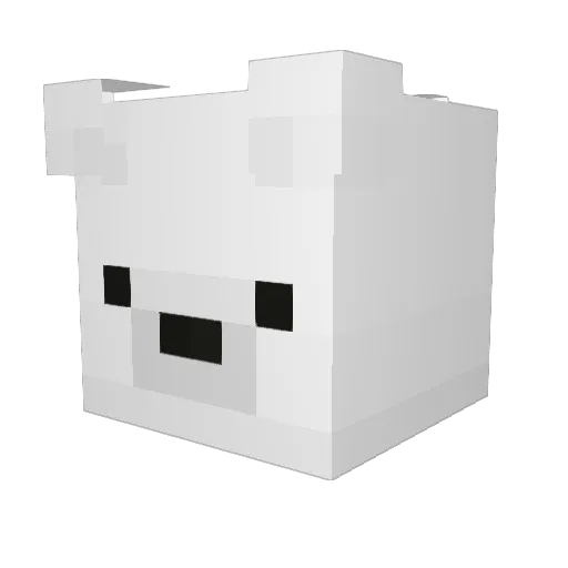 shesheee Minecraft avatar head, 3D render