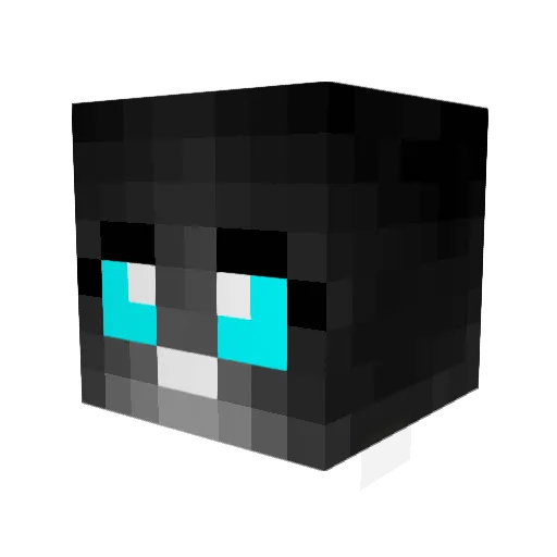 shesothick Minecraft avatar head, 3D render