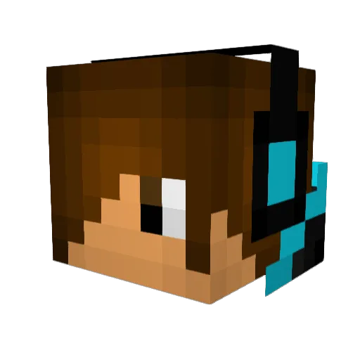 shete22 Minecraft avatar head, 3D render