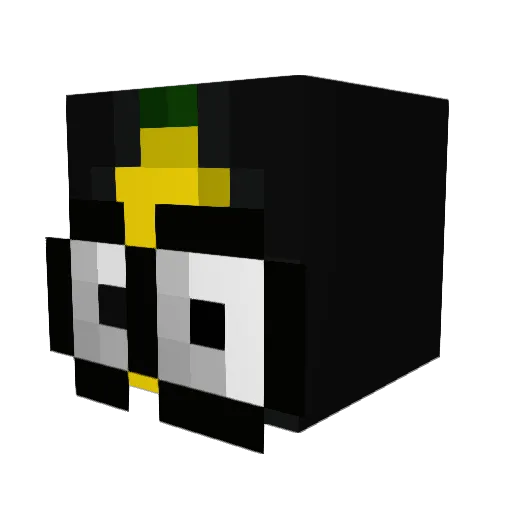 shetty Minecraft avatar head, 3D render