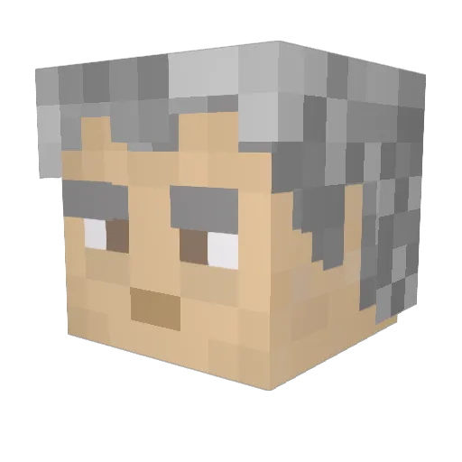shev211 Minecraft avatar head, 3D render