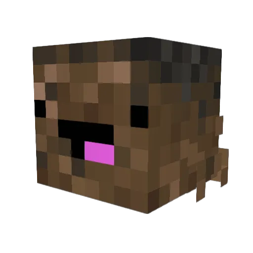 shewbear Minecraft avatar head, 3D render