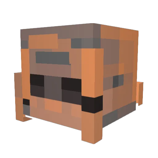 shewd Minecraft avatar head, 3D render