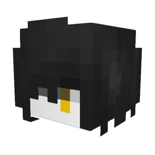 shewokeup Minecraft avatar head, 3D render