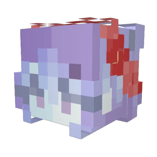 shezzyyy Minecraft avatar head, 3D render