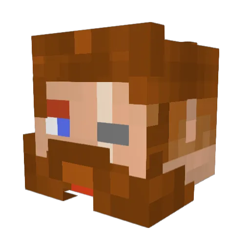 shfter192 Minecraft avatar head, 3D render