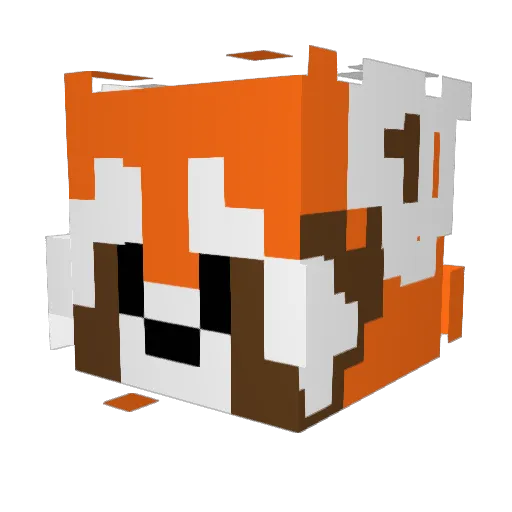 shg0119 Minecraft avatar head, 3D render