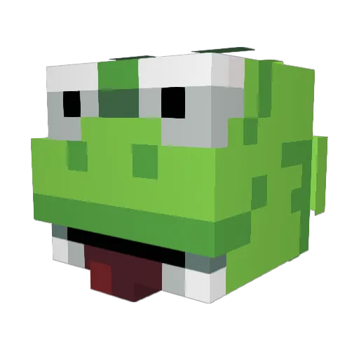 shhberry Minecraft avatar head, 3D render